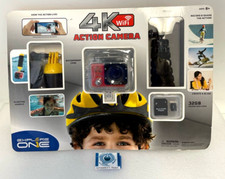 Explore One 4K Wi-Fi Action Camera 32 GB Micro SD Memory Card and Tripod, NEW