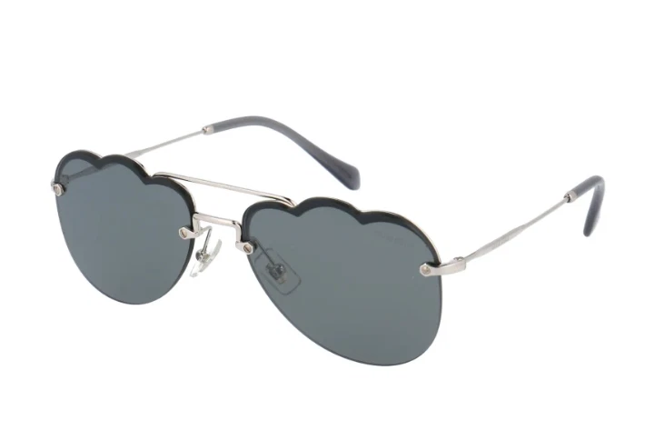 Silver Gray Sunglasses Miu Miu for Women for sale | eBay display picture 1