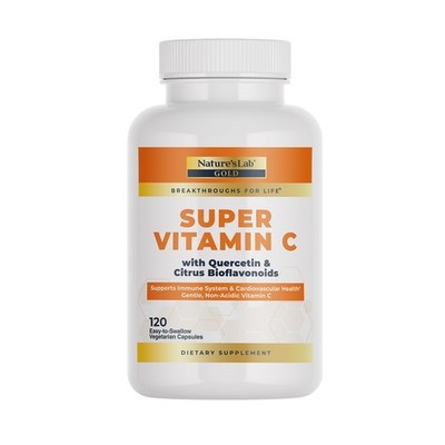Nature s Lab Gold Super Vitamin C 1000mg   Immune System Support   Contains B...