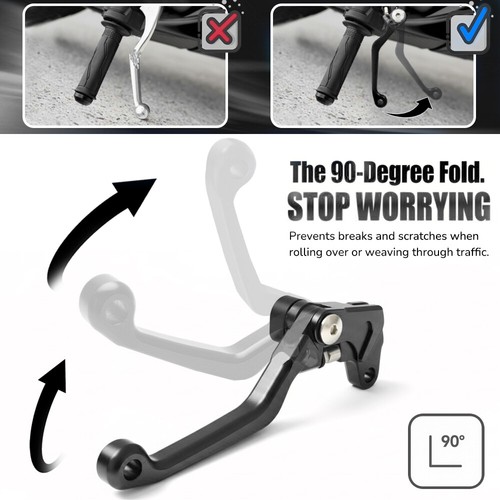 For 2000-2017 Suzuki DRZ400SM Accessories Aluminum Short Hand Brake Clutch Lever - Picture 9 of 16