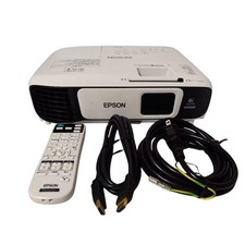 EPSON 3600 Lumen LCD Projector EB-U42 White AC100V Opeartion Confirmed