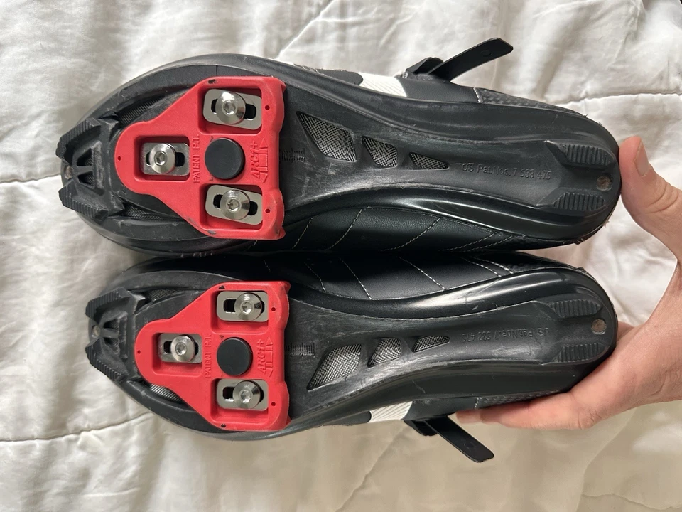 Louis Garneau Size 40 Bike Cycle Shoes Black White - Image 4 of 4