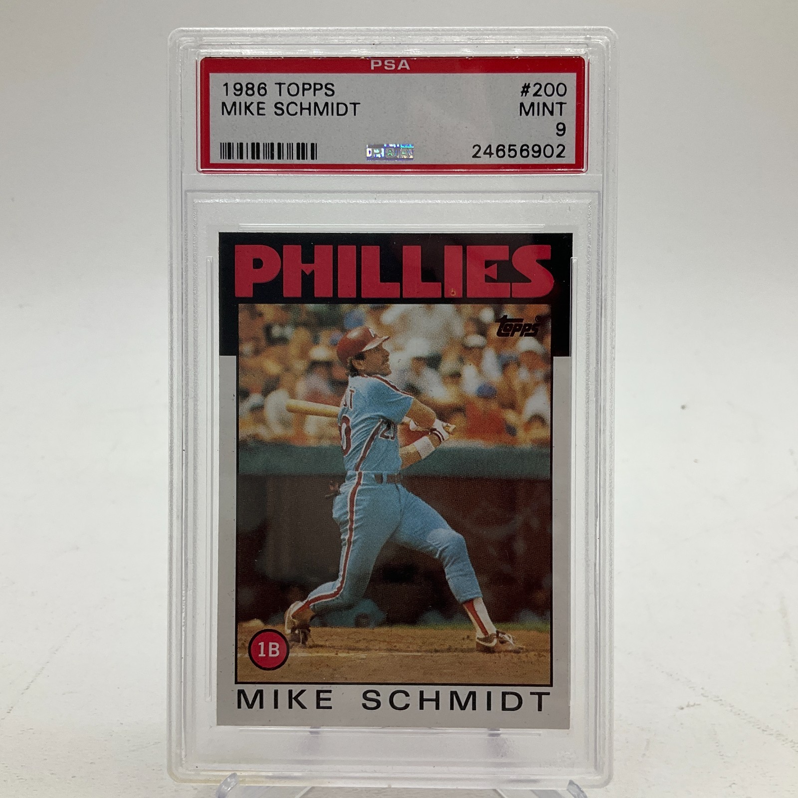 Mike Schmidt 1986 Topps #200 Baseball Card PSA 9 Mint