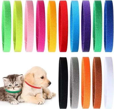 Welpen Halsband Set Verstellbar Mehrfarbig Nylon 15 Stück Hundehalsband Zubehör - Bild 1 von 4