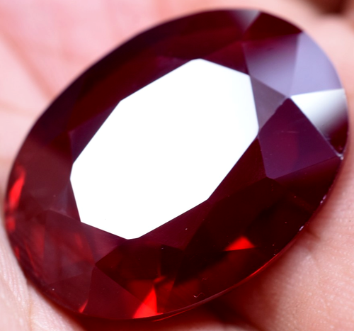 Natural 62.75 Ct Blood Red Ruby Mozambique GGL Certified Loose Gemstone - Picture 7 of 14