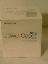 Memorex Slim Clear Jewel Cases for CD's  DVD's 30 Pack Sealed