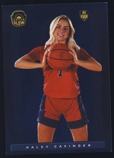 2021 Super Break The Bar Glow Blue Foil Parallel Variation #36 Haley Cavinder RC