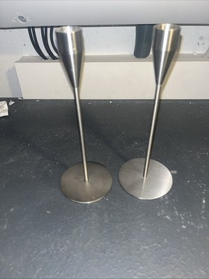 2 Piet Hein Venus Kerzenhalter 21 & 21 cmEdelstahl Danish Design
