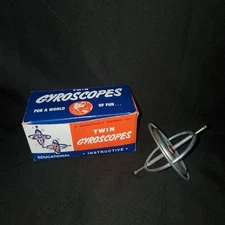 TedCo Toys USA Twin Gyroscopes Educational Space Flight Scientific Retro 