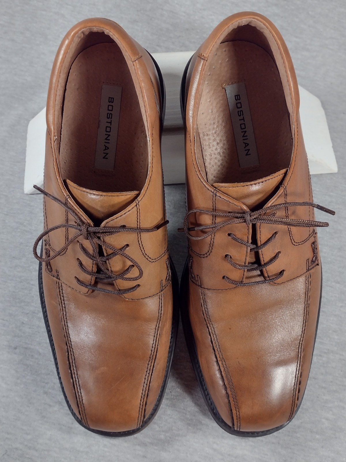 SAOLA Bostonian Derby scarpe eleganti uomo 9 5 M pelle marrone 28927