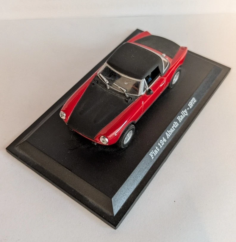 NL* MODELLINO FIAT 124 ABARTH RALLY 1972 Scala 1:43 colore rosso come da foto - Immagine 2 di 2
