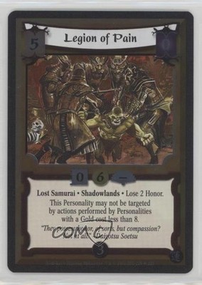 2006 Legend the Five Rings (L5R) CCG - Rise Shogun Foil Legion of Pain #128