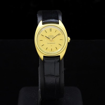 Omega Constellation Chronometer Lady 60er Gold Zifferblatt 18 kt Gold Automatik gewartet