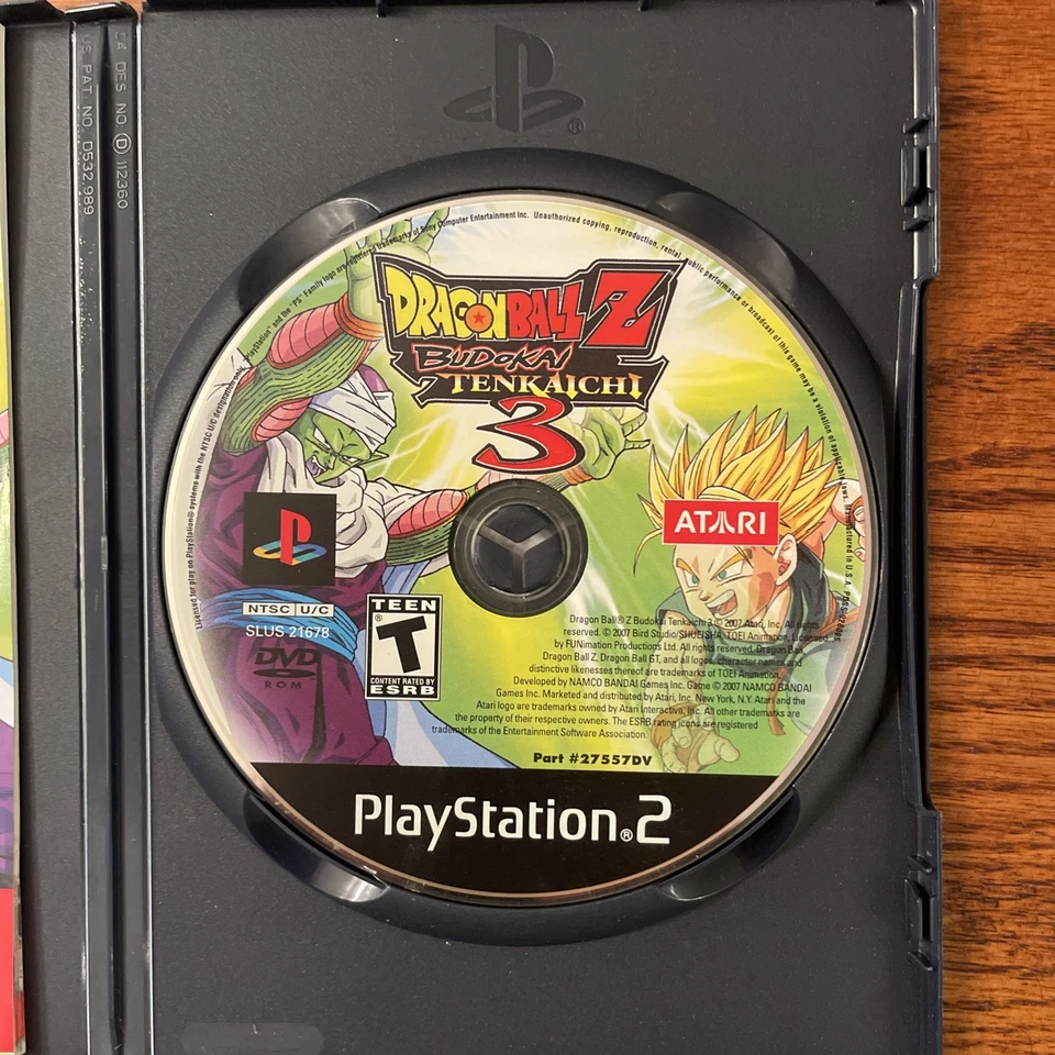 Dragon Ball Z: Budokai Tenkaichi 3 PlayStation 2 con estuche y libro originales Foto 4 de 4