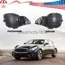 Front Fender Liners Set For Infiniti 2011-2019 M37 M56 M35h Q70 Splash Shield US