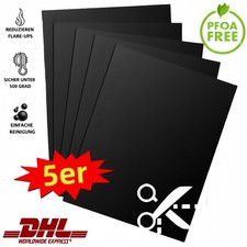 5x Grillmatte Antihaft Grillmatten für Gasgrill und Holzkohle Grill Matte BBQ DE