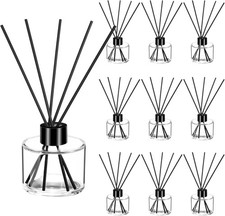 10 Set Reed Diffuser Bottles 100ml Glass Jars with Stick Clear  Empty Glass