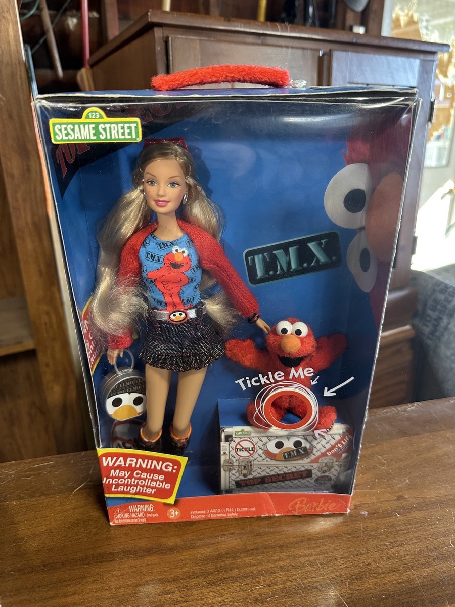 Sesame Street Barbie Doll Tickle Me Elmo Mattel K5499 2006 for