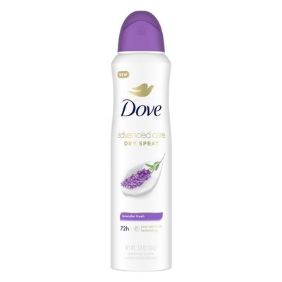 Dove Advanced Care Antiperspirant Dry Spray - 3.8 oz (107 g) - Lavender Fresh