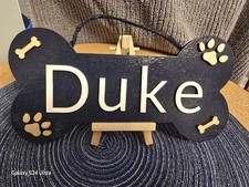 Handmade Wood Dog Bone Duke 10x5x1/4"