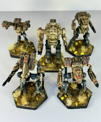 Clan Wolf Beta Galaxy Star   Pro Painted BattleTech Mechs   Timber Wolf