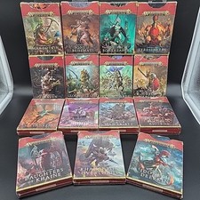 Lot of 15 Warhammer Age of Sigmar WarScroll Cards Sets NEW SEALED War Scroll