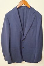SuitSupply Traveller Navy Blazer Lanificio Cerruti iTravel Wool Sport Coat 40R 
