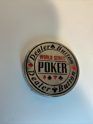 World Series Dealer Button Metal Poker Table Marker