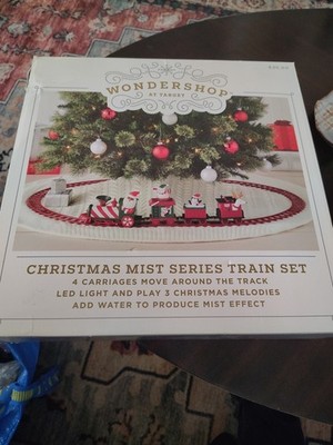 2023 Wondershop Animated Christmas Mist Train Set - 4 Carriage Lit Songs 
