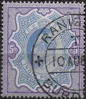 1904 India Edward VII 5r. ultramarine and violet Used SG no. 142