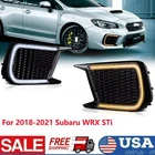 Switchback Sequential Smoked LED Fog Lamp Cover Bezel DRL For 2018-2021 WRX STi