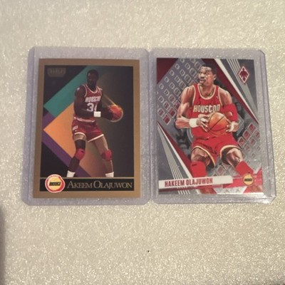 SkyBox Panini Akeem Hakeem Olajuwon Houston Rockets NBA Card Lot 2 Cards