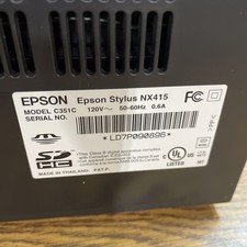 Epson Stylus NX415 All-In-One Color Inkjet Printer  *read