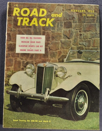 1953 Road & Track Magazine MG TD Kaiser Darrin Humber Nice Original 53