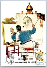 #2830 Norman Rockwell Maxi Card w/Pictorial Cancel