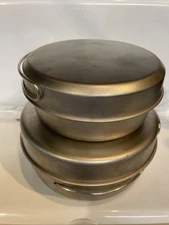 Eagle Products TITANIUM Camping Lightweight Wing Handle Pots Plates w/Soft Bag