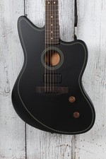Fender Acoustasonic Standard Jazzmaster Acoustic Electric Guitar Black Finish