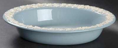 Wedgwood Cream Color on Lavender  Oval Vegetable Bowl 780928