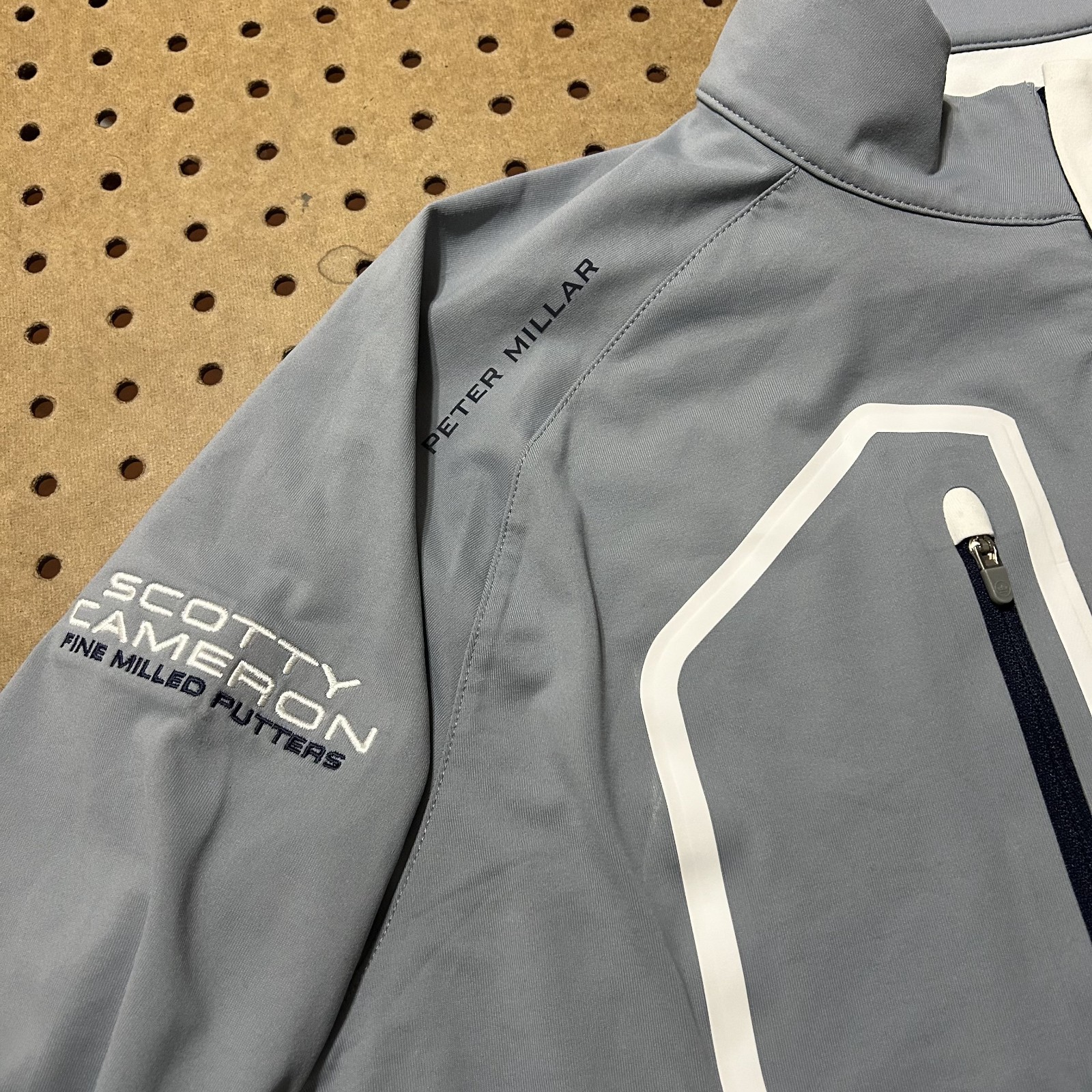 Peter Millar Forge Pullover Mens Medium Gray Scot… - image 6