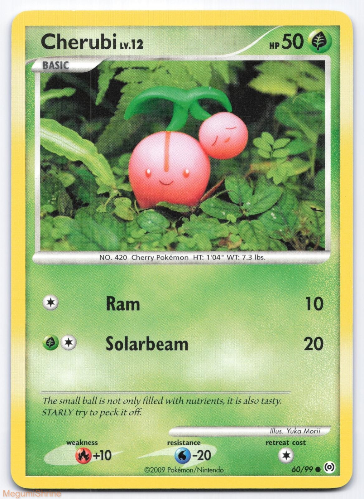 Cherubi 60/99 Arceus Non-Holo Common Pokemon Card LP