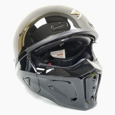Scorpion Exo Covert X Open-Fae Helmet Gloss Black, Size XL