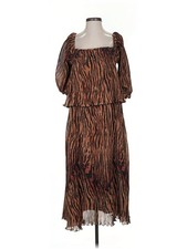 Ganni Women Brown Casual Dress 36 eur