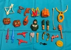 vintage HE-MAN MOTU PARTS WEAPONS LOT #244 Hordak Grizzlor Rio Blast FREE SHIP