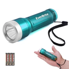 EverBrite Mini LED Flashlight 3 Light Modes Flash Light 3 AAA Batteries Included