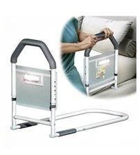 Bed Rails for Elderly Adults Safety - W/Motion Light & Storage Pocket