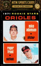 1971 Topps #362 Orioles 1971 Rookie Stars (Mike Adamson / Roger Freed)