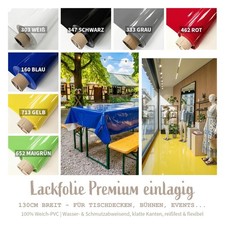 Lackfolie Premium Meterware, 30m oder 15m Rollen einlagig, Hochglanz PVC-Folie