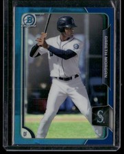 2015 Bowman #BCP66 Gareth Morgan Chrome Prospects Blue Refractors #/150