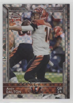 2015 Topps Chrome Retail X-Fractor Andy Dalton #93 e5r