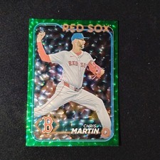 Chris Martin 2024 Topps Update Green Crackle Foil #US159 /499 Red Soxs